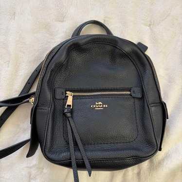 COACH Black Leather Backpack - image 1