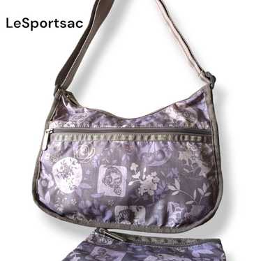 LeSportsac shoulder bag in shades of purple with … - image 1