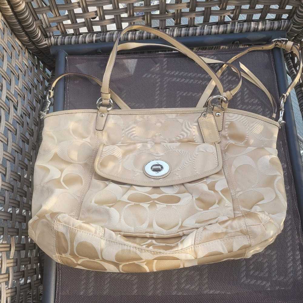 Coach Prairie Large Satchel Signature Canvas 13140 - image 3