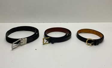 Lot of 3 Coach Belts Black - image 1