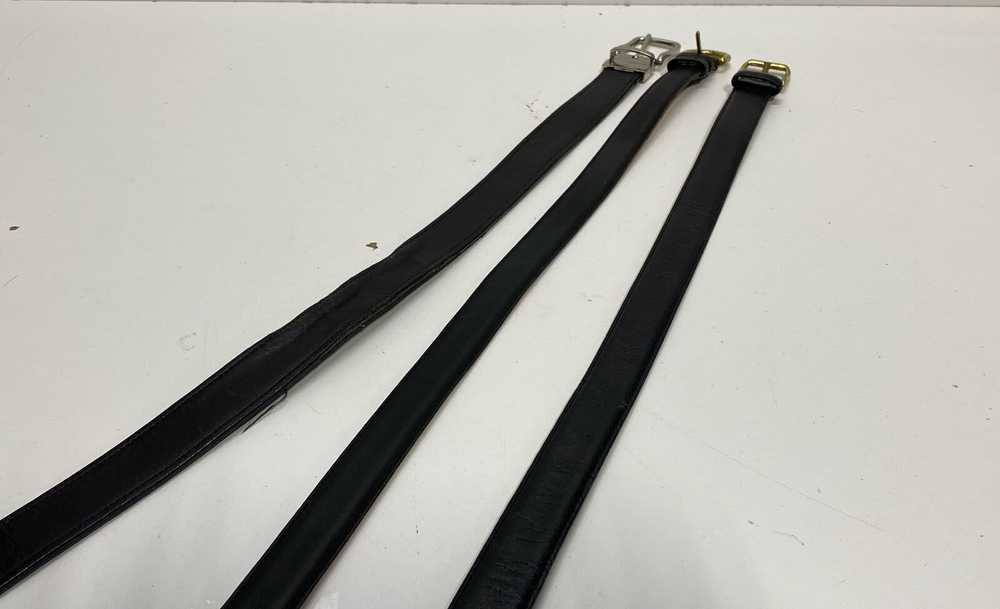 Lot of 3 Coach Belts Black - image 5