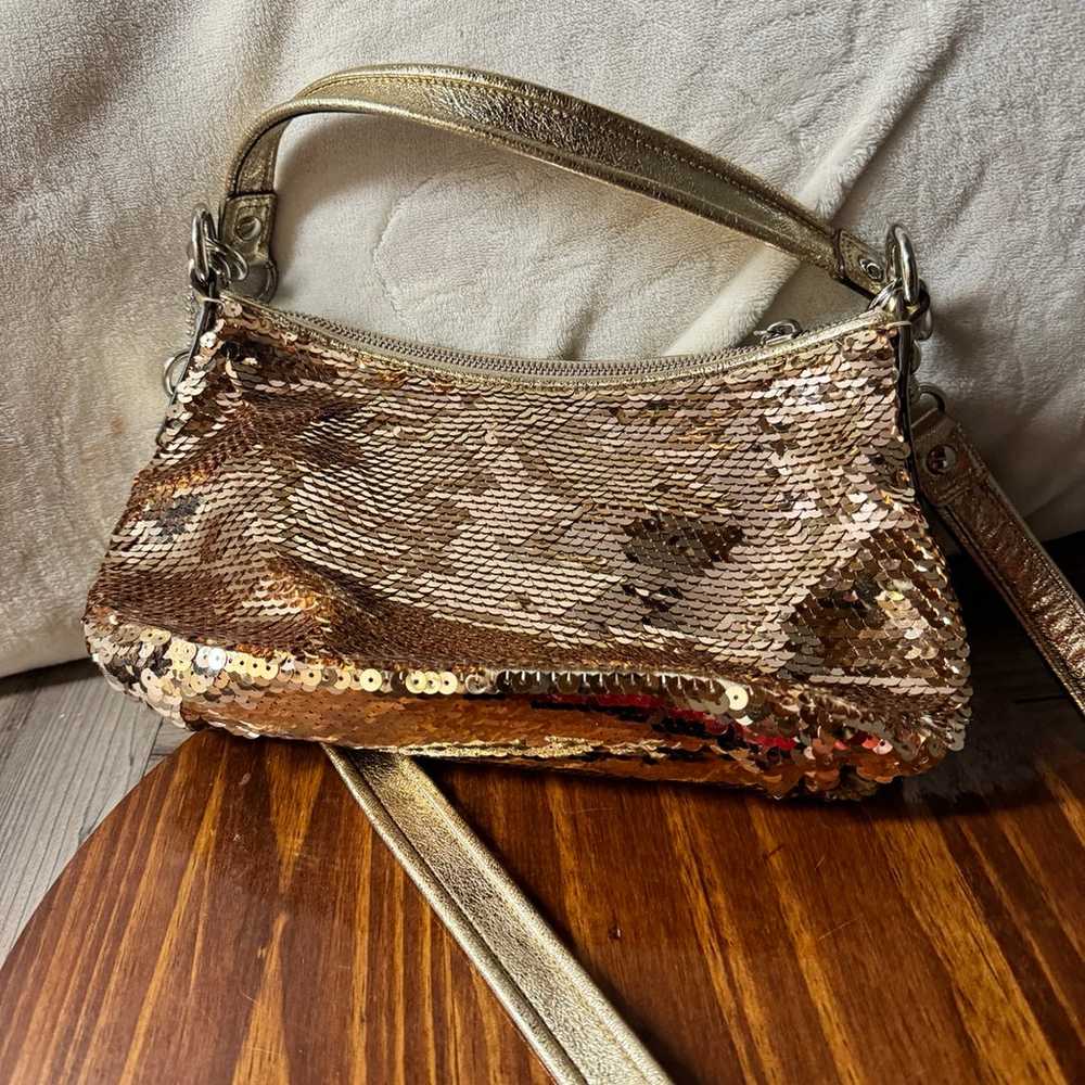 Coach Poppy 15381 Groovy Crossbody Shoulder Sequi… - image 5