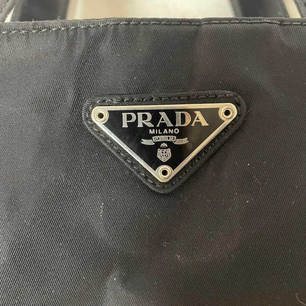 【PRADA】Prada Triangle Logo Handbag Nylon with Gua… - image 6