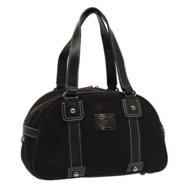 Burberry BURBERRY Black label Hand Bag Canvas Bla… - image 1