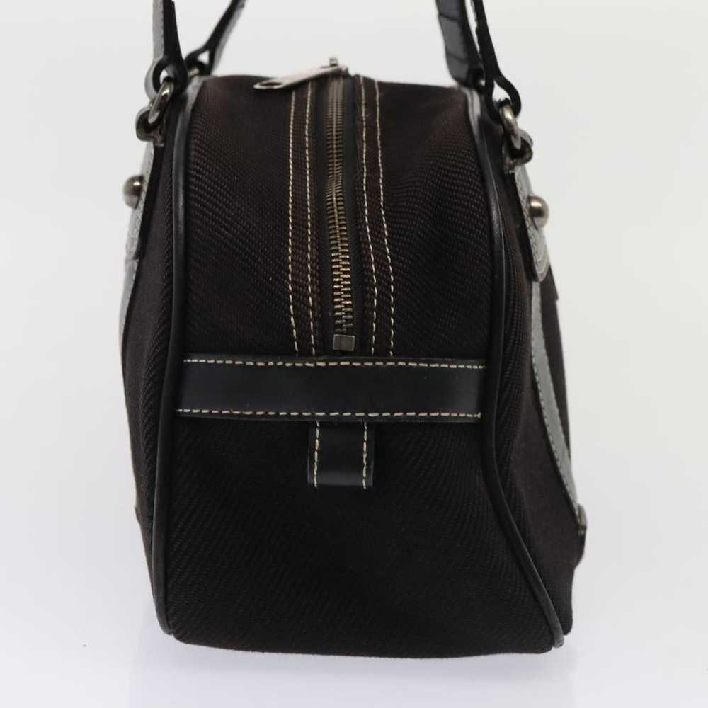 Burberry BURBERRY Black label Hand Bag Canvas Bla… - image 4