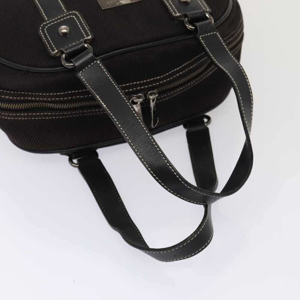 Burberry BURBERRY Black label Hand Bag Canvas Bla… - image 7