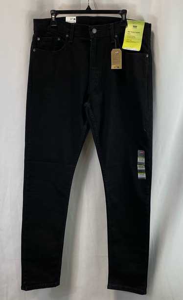 NWT Levi's 512 Mens Black Slim Fit Stretch Denim L