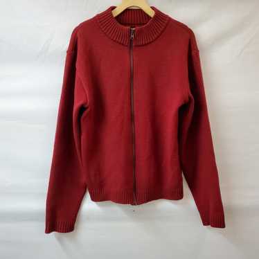 Women's Filson Maroon 100% Virgin Wool Full-Zip S… - image 1