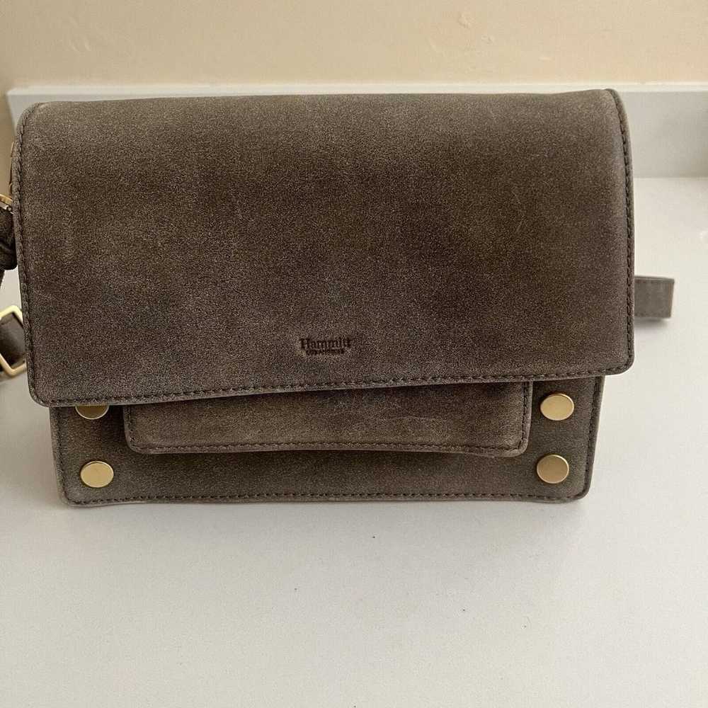 Hammitt AJ Small Crossbody Bag Purse Suede Brushe… - image 4