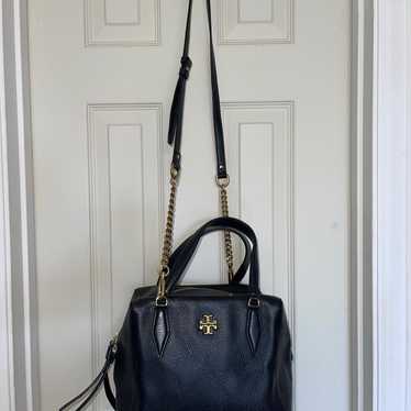 Tory Burch Kira Pebbled Leather Satchel Handbag