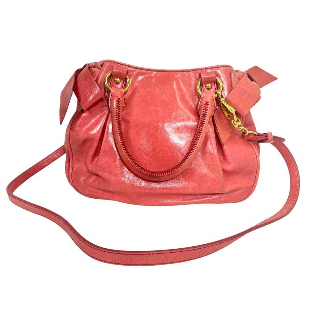 【Excellent Condition】Miu Miu Hand Shoulder Bag 2w… - image 2