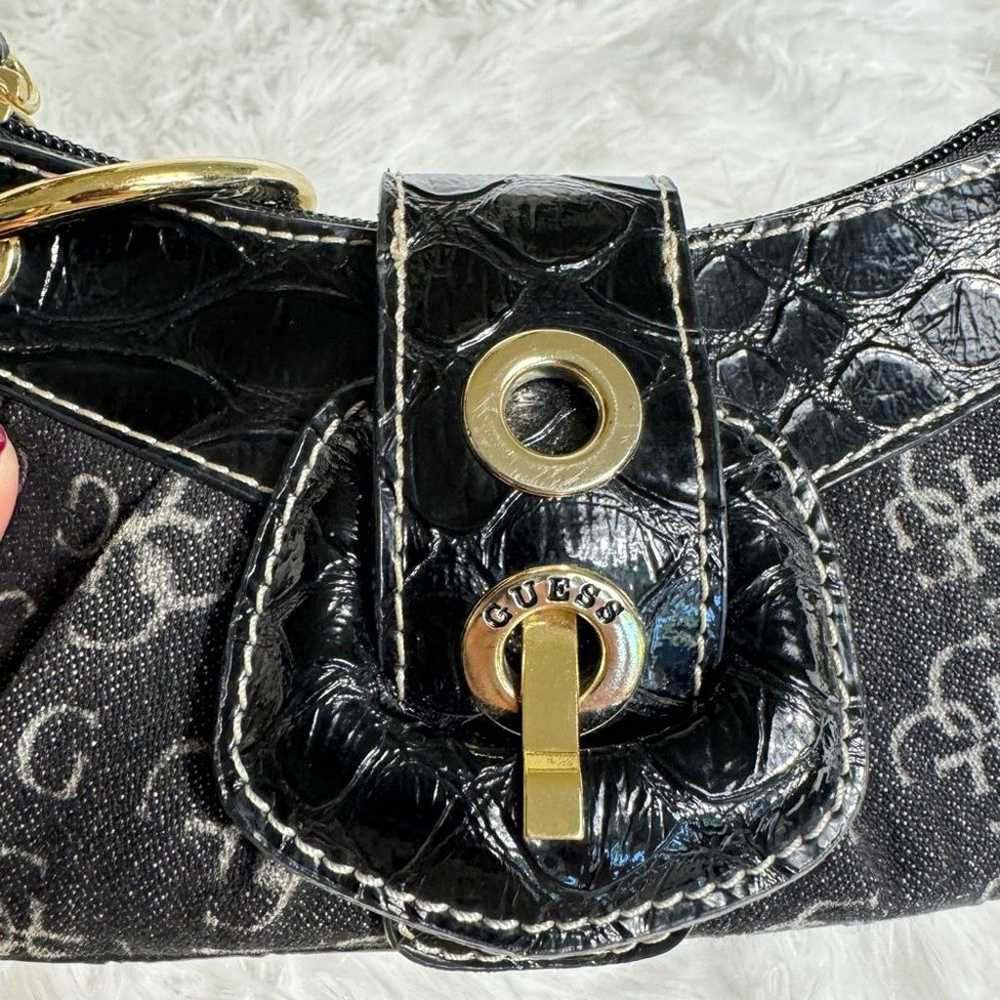 GUESS - Y2K Black Denim Mini Handbag. - image 8