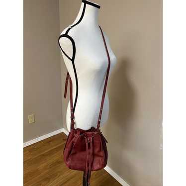 Vintage HOBO International red leather bucket bag. - image 1