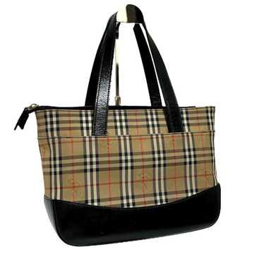 BURBERRY Nova Check handbag with charm leather - image 1