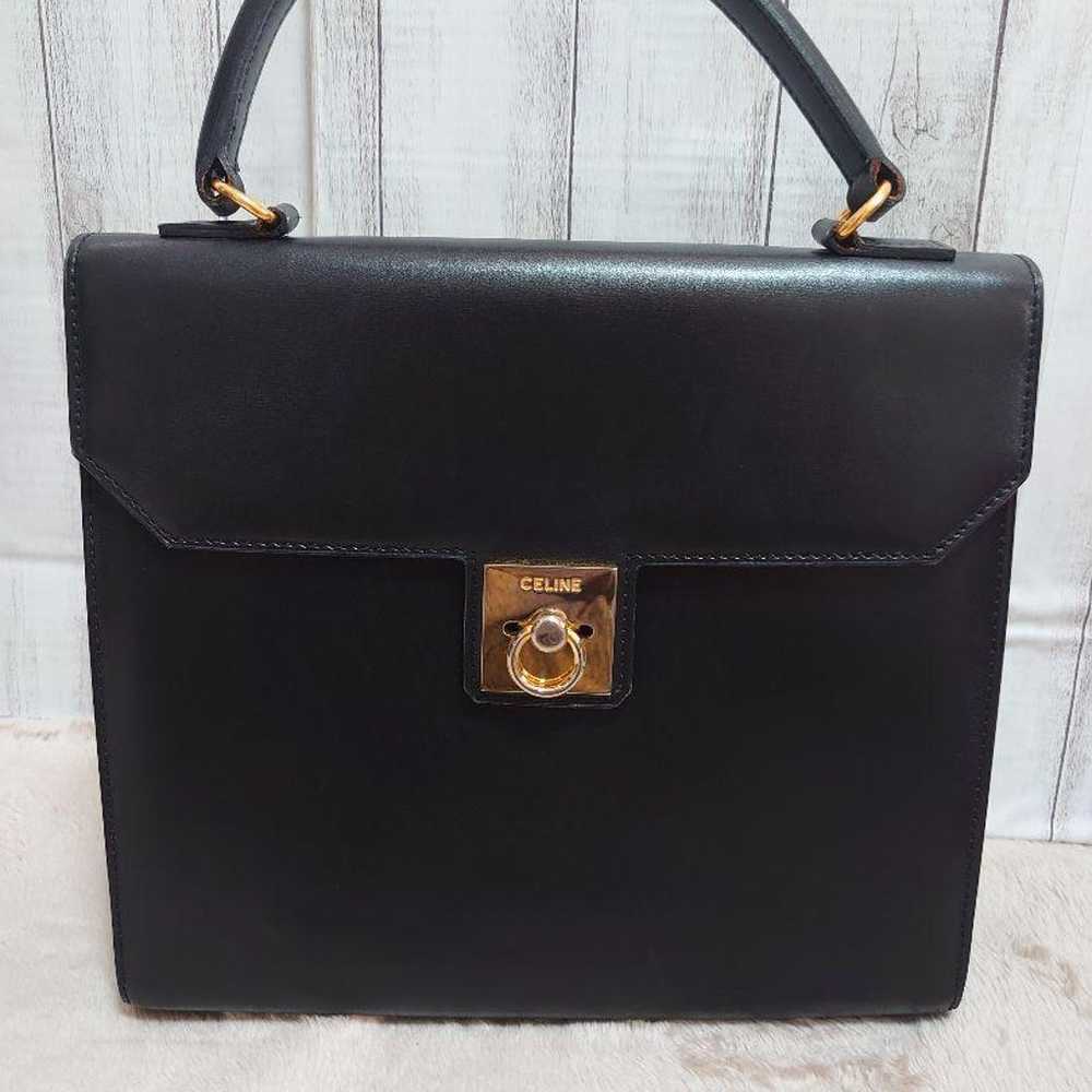 【Vintage】CELINE✾Handbag•Box Style✾Black - image 1