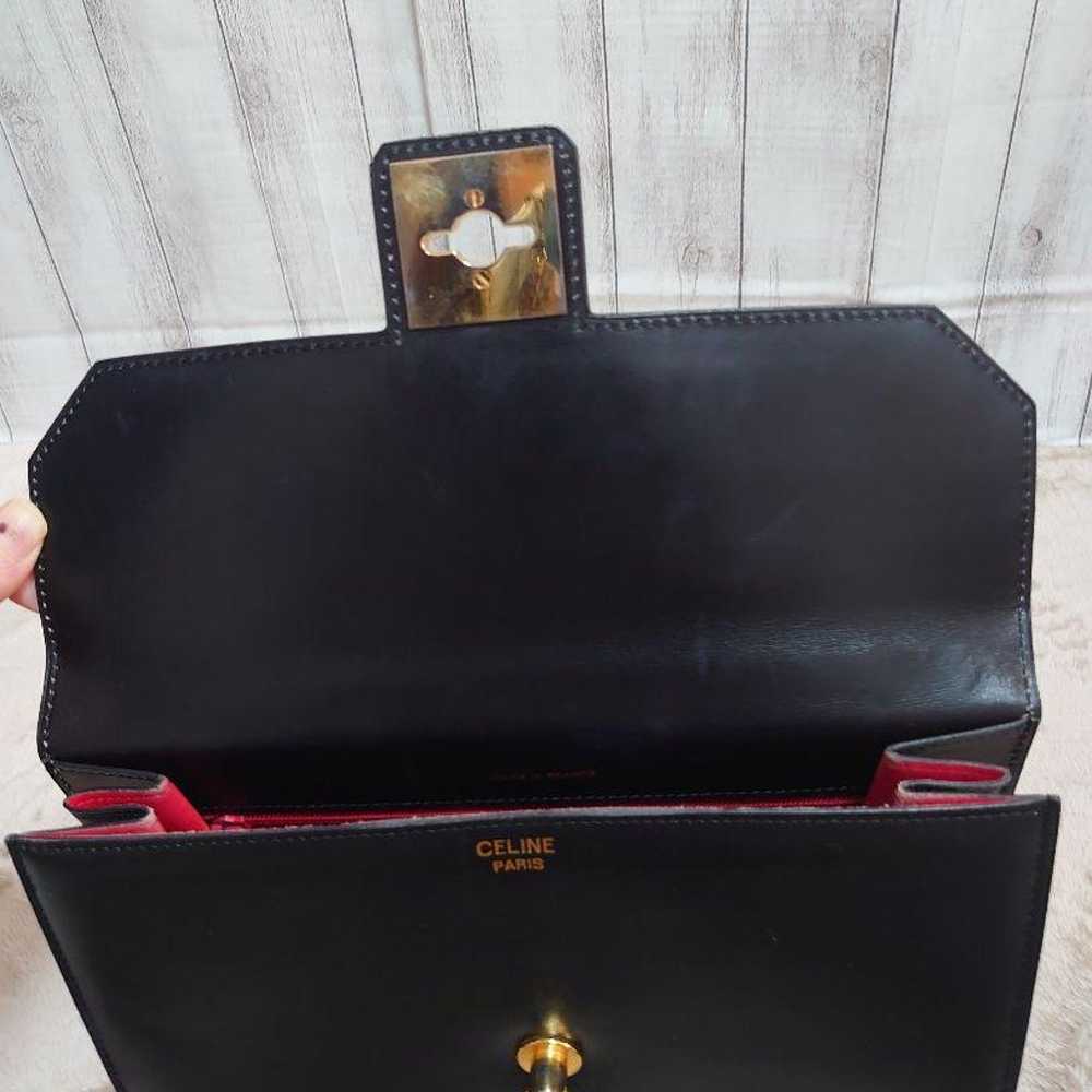 【Vintage】CELINE✾Handbag•Box Style✾Black - image 6