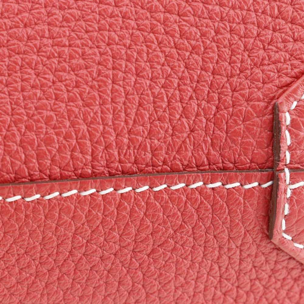 HERMES Tote Bag leather Red/pink reversible Doble… - image 8