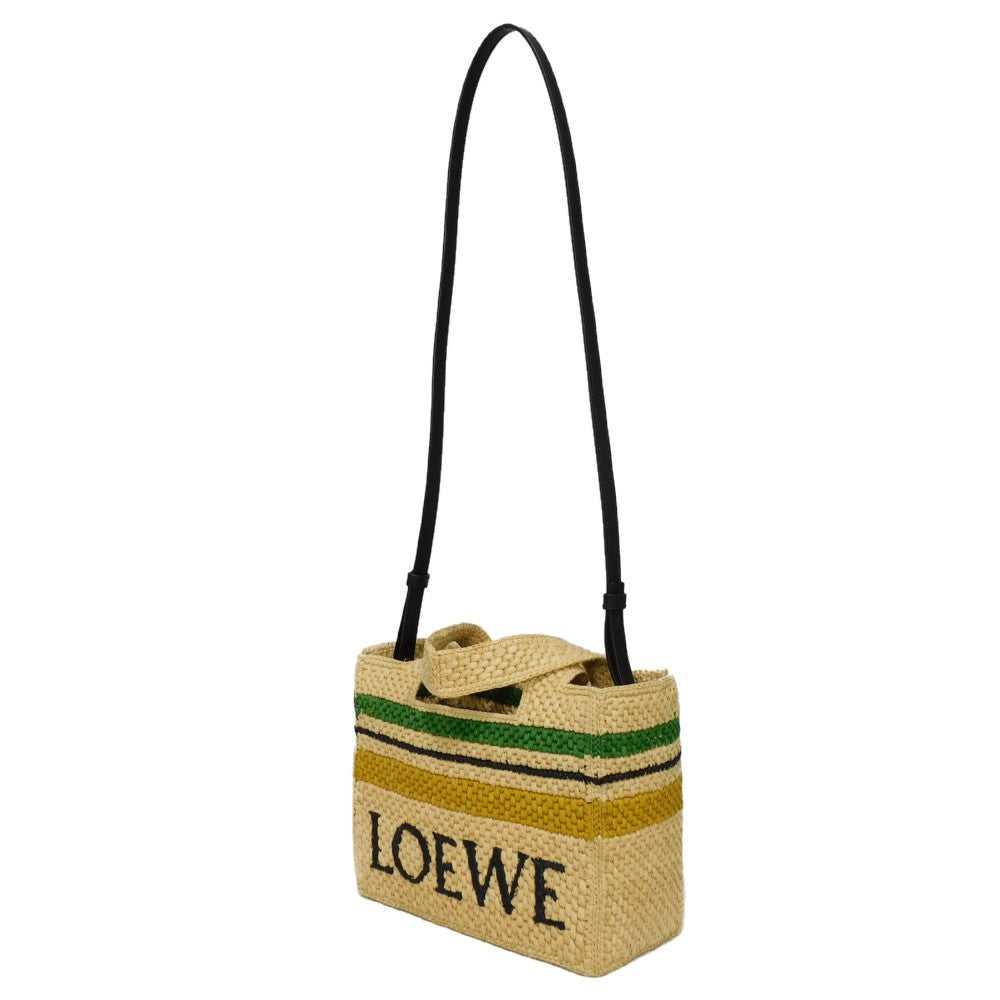 LOEWE Tote Bag A685B61X04 Raffia natural logo Str… - image 2