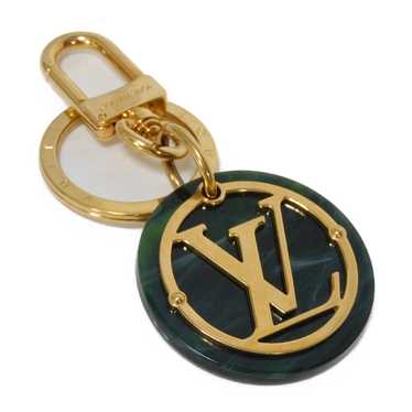 LOUIS VUITTON key ring MP2722 plastic green LV ci… - image 1