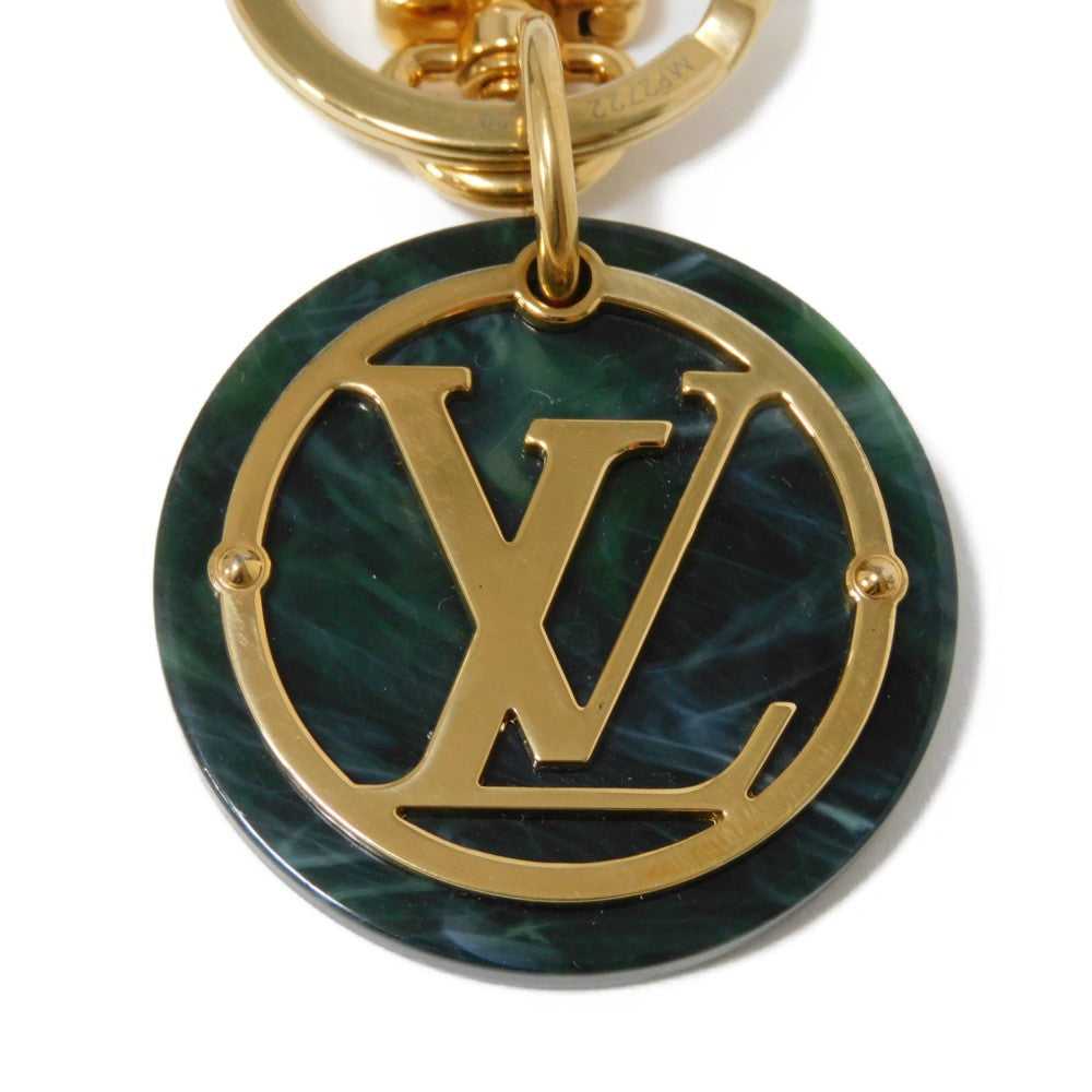 LOUIS VUITTON key ring MP2722 plastic green LV ci… - image 4