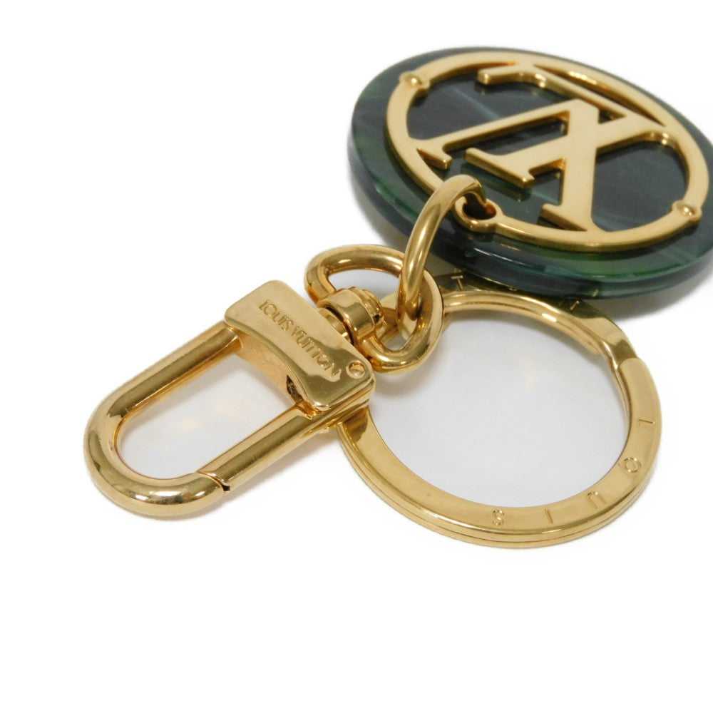 LOUIS VUITTON key ring MP2722 plastic green LV ci… - image 6