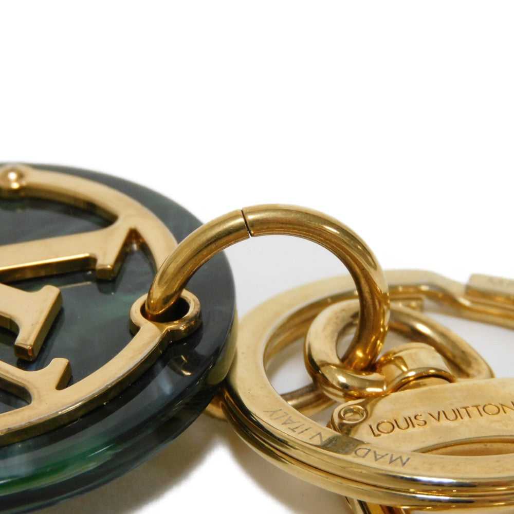 LOUIS VUITTON key ring MP2722 plastic green LV ci… - image 9