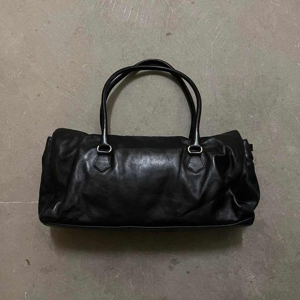 PRADA Leather Shoulder Bag Handbag Black - image 5