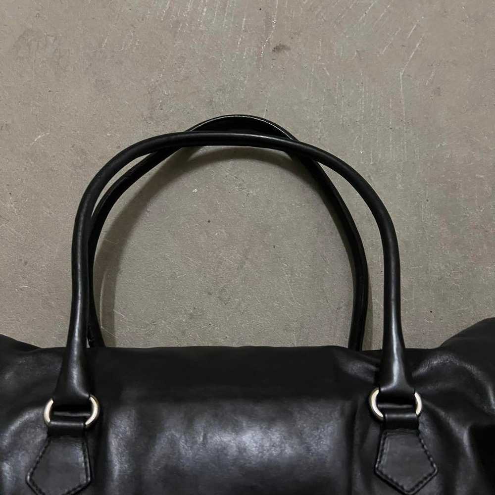 PRADA Leather Shoulder Bag Handbag Black - image 6