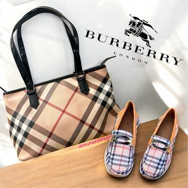 Authentic Burberry nova check tote bag and matchi… - image 1