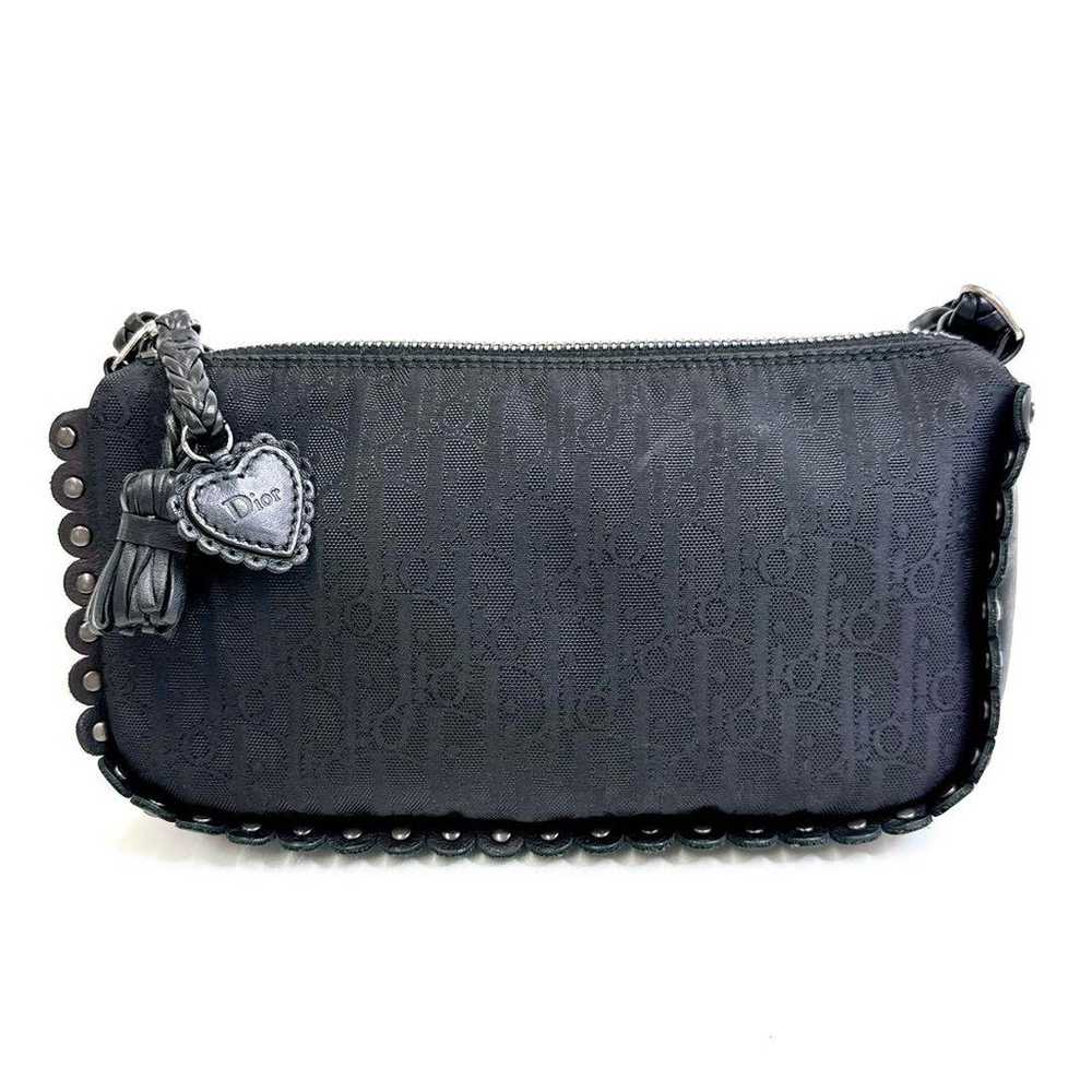 Christian Dior Shoulder Bag Trotter Black Vintage - image 3