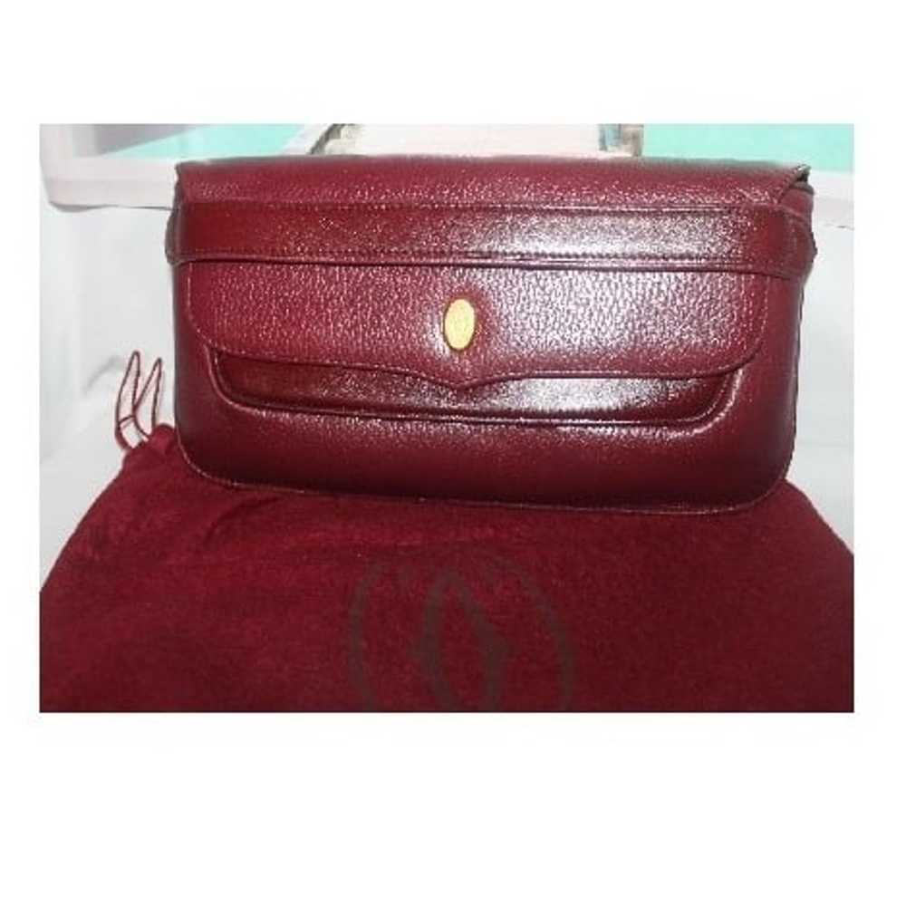 New Auth Luxury CARTIER Mastline Merlot Leather C… - image 2