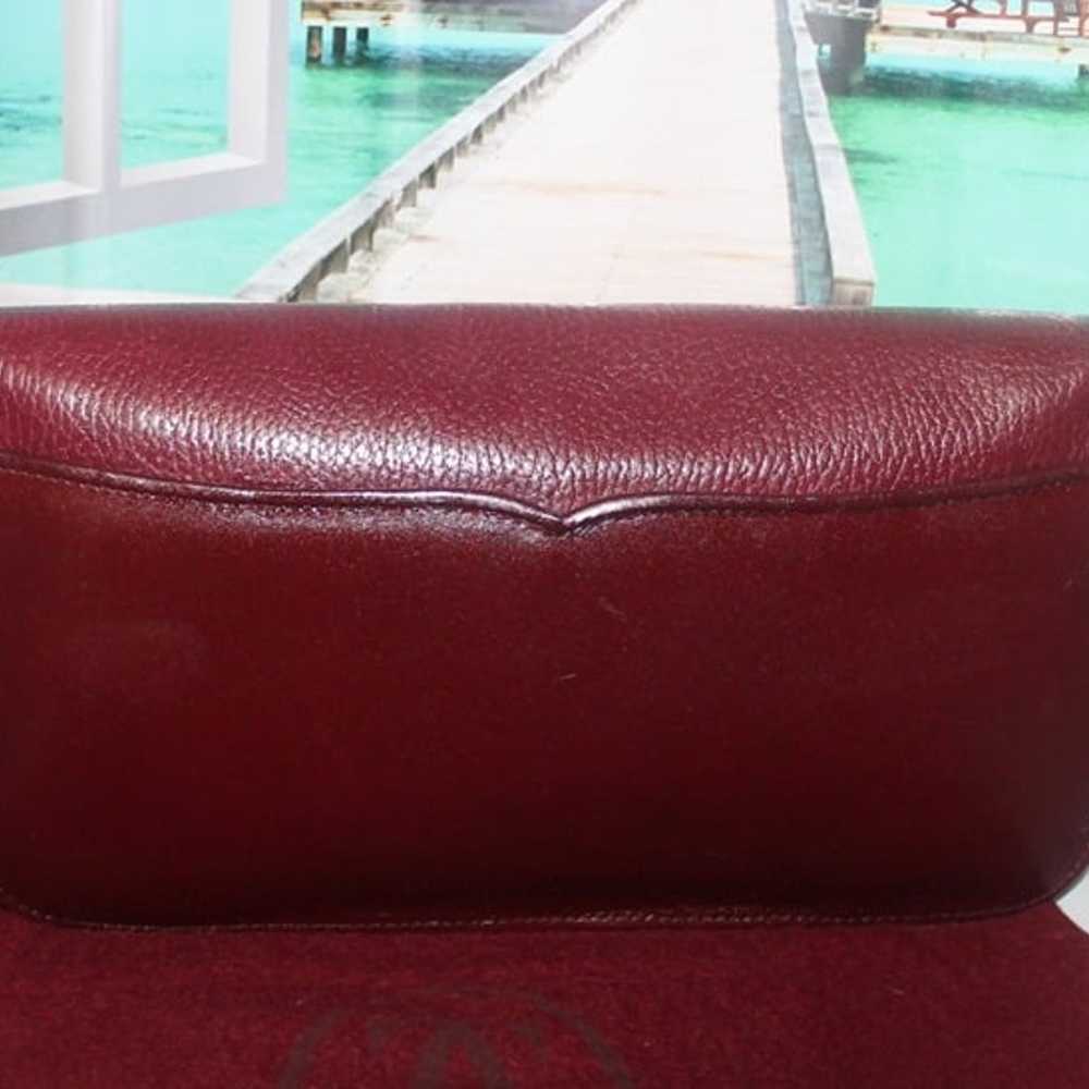 New Auth Luxury CARTIER Mastline Merlot Leather C… - image 3