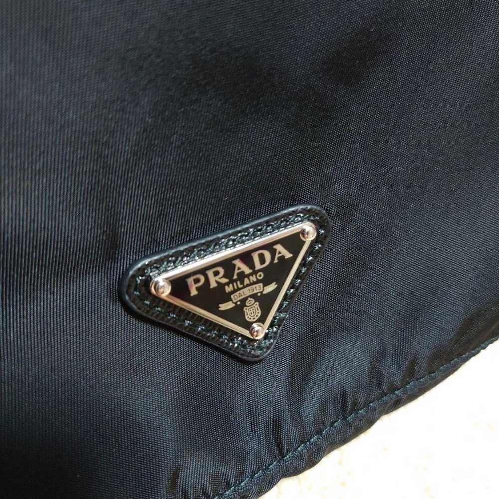 Prada Nylon Drawstring Pouch with Triangular Logo… - image 8