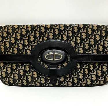 Dior Christian Dior Trotter Canvas Clutch!