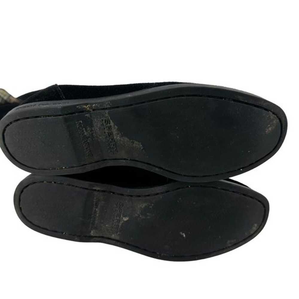 Sperry Moccasin Boots Black Suede Leather Tall Pu… - image 10