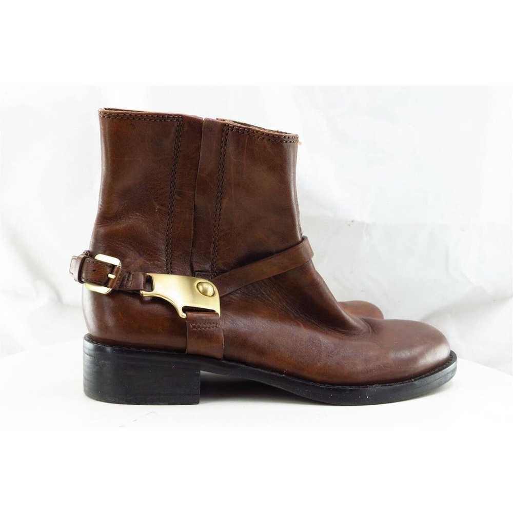 ECCO Boot Sz 35 M Harness Brown Leather Women - image 4