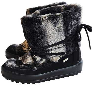 Skandia Faux Fur Lace Up Boot Super Grip Women's E