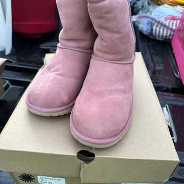 UGG Kid’s Pink Classic Boots Size 5 - image 1