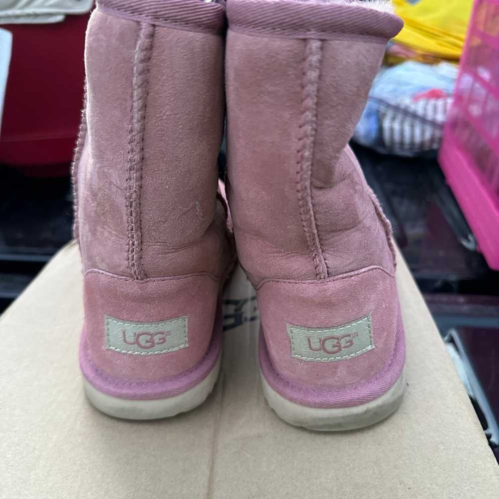 UGG Kid’s Pink Classic Boots Size 5 - image 3