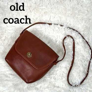 OLD COACH Turnlock Shoulder Bag Brown