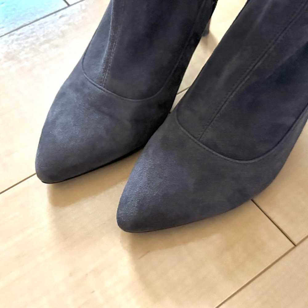 Ginza Kanematsu Kanematsu Suede Boots Gray - image 3