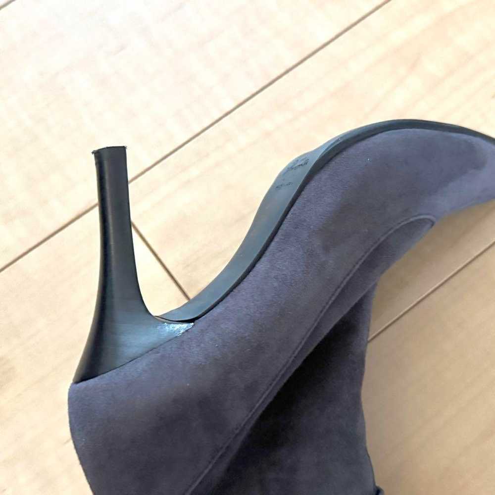 Ginza Kanematsu Kanematsu Suede Boots Gray - image 6