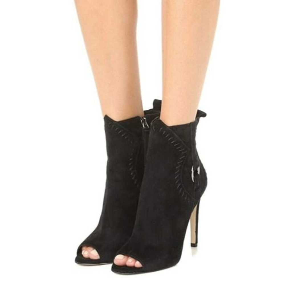 Rebecca Minkoff Black Suede Booties 7.5 - image 2