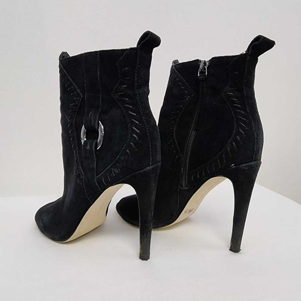 Rebecca Minkoff Black Suede Booties 7.5 - image 7