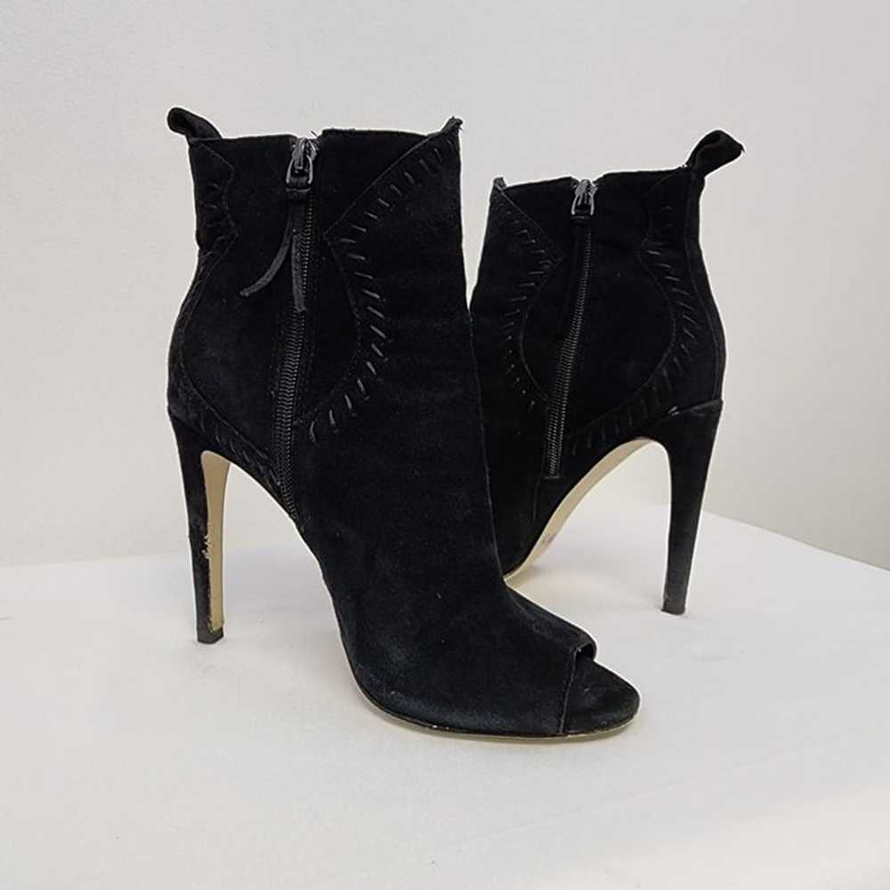 Rebecca Minkoff Black Suede Booties 7.5 - image 9