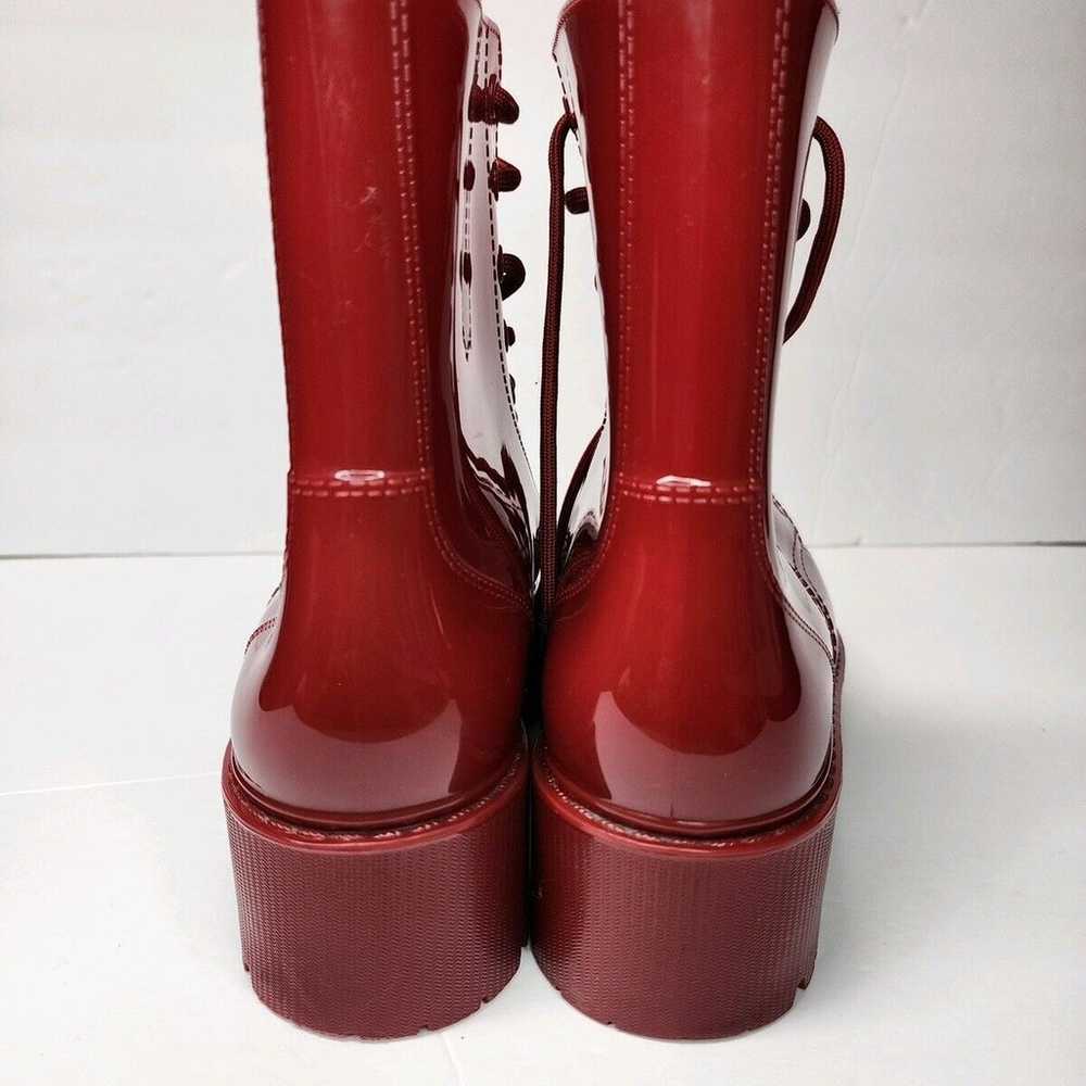 Jeffrey Campbell Play Lace-Up Red Boots Women’s 8 - image 7