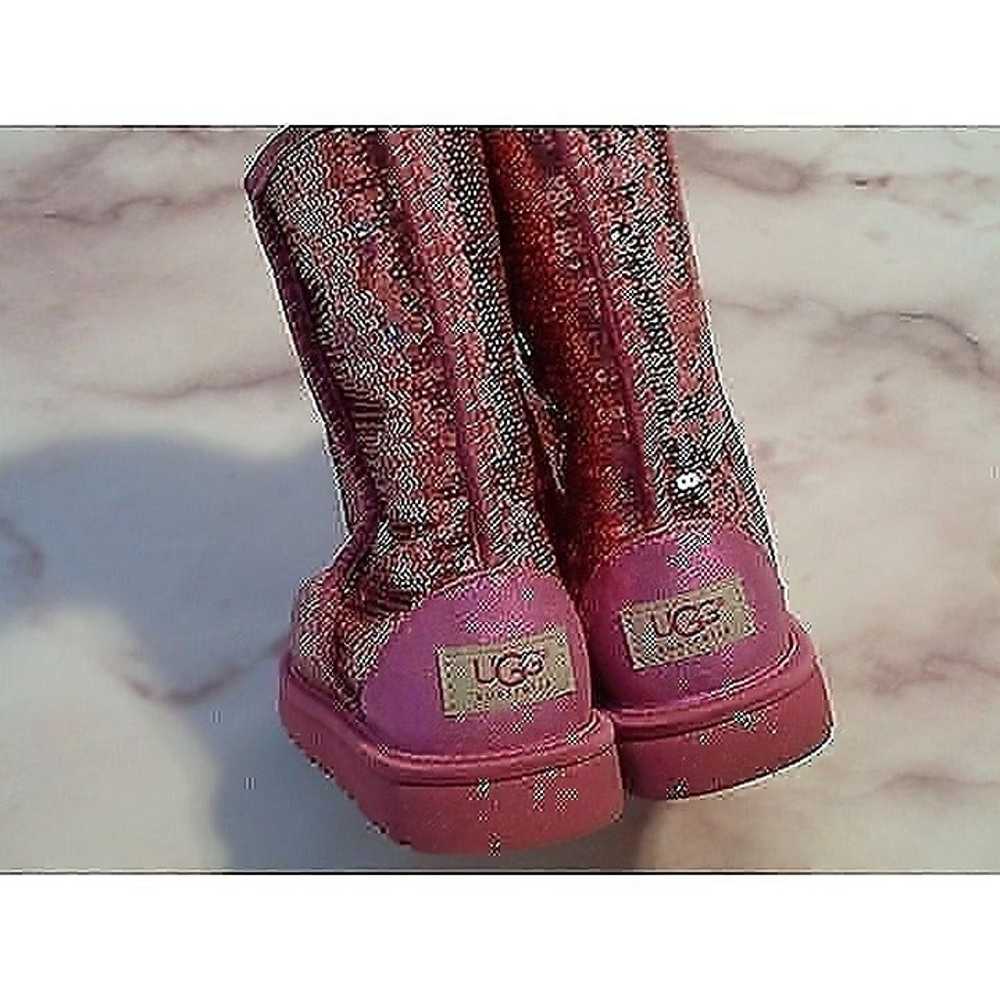 UGG women's size 6 pink sequined S/N 3161 boots L… - image 2