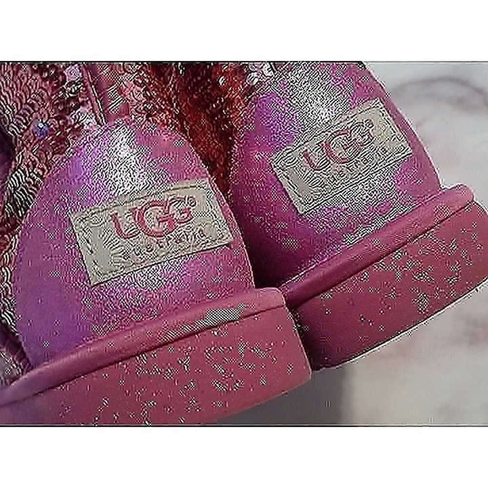 UGG women's size 6 pink sequined S/N 3161 boots L… - image 3