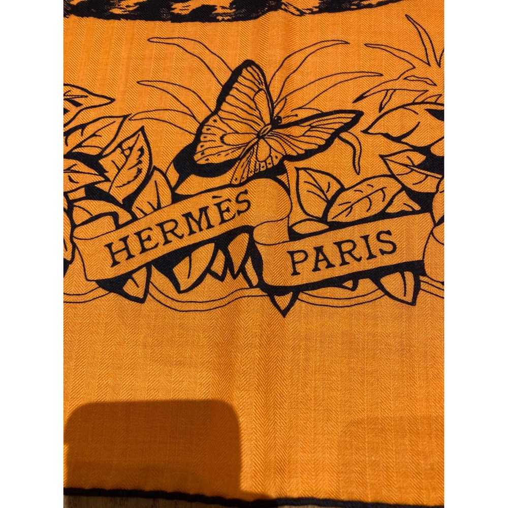 Hermès Carré Géant silk 140 cashmere stole - image 4