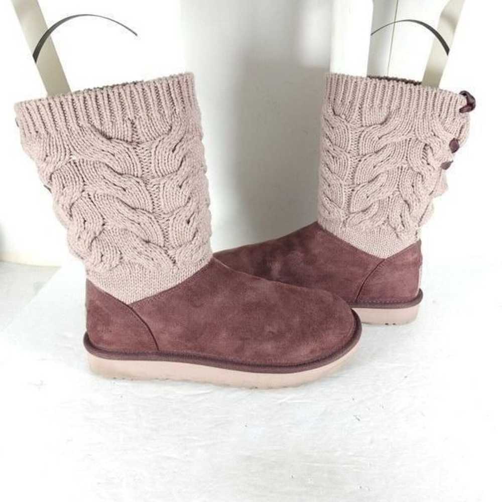 Ugg Women's Kiandra US 8 Pink Luxe Cotton Knit Br… - image 5